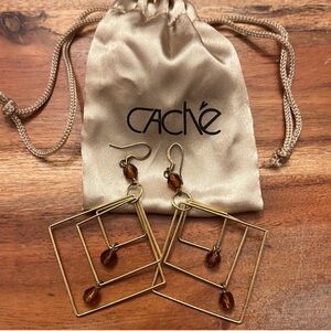 Cache Geometric Shape Drop Earrings